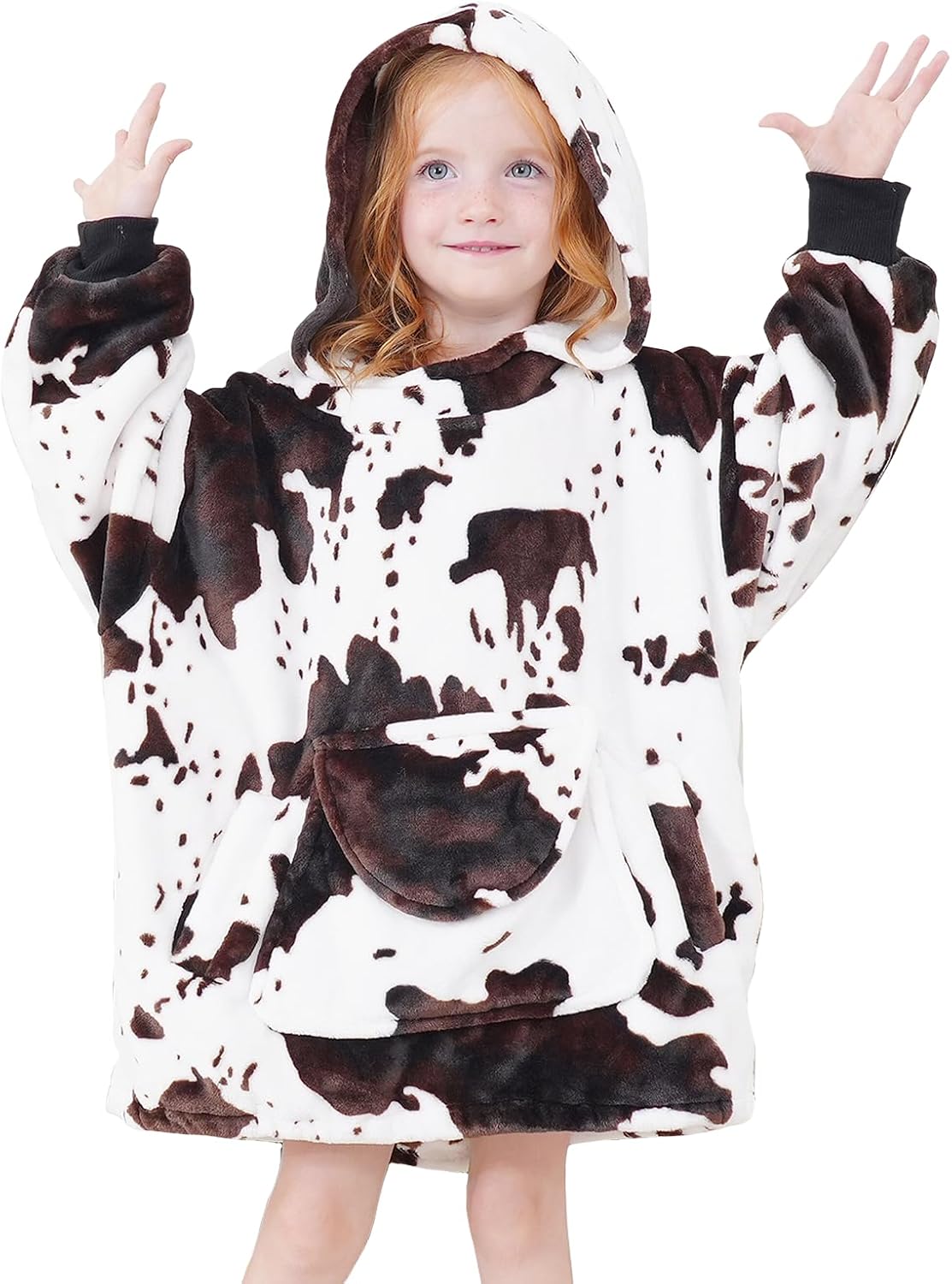 Cute Wearable Blanket Hoodie Kids Toddlers Cow Print Jamaica Ubuy