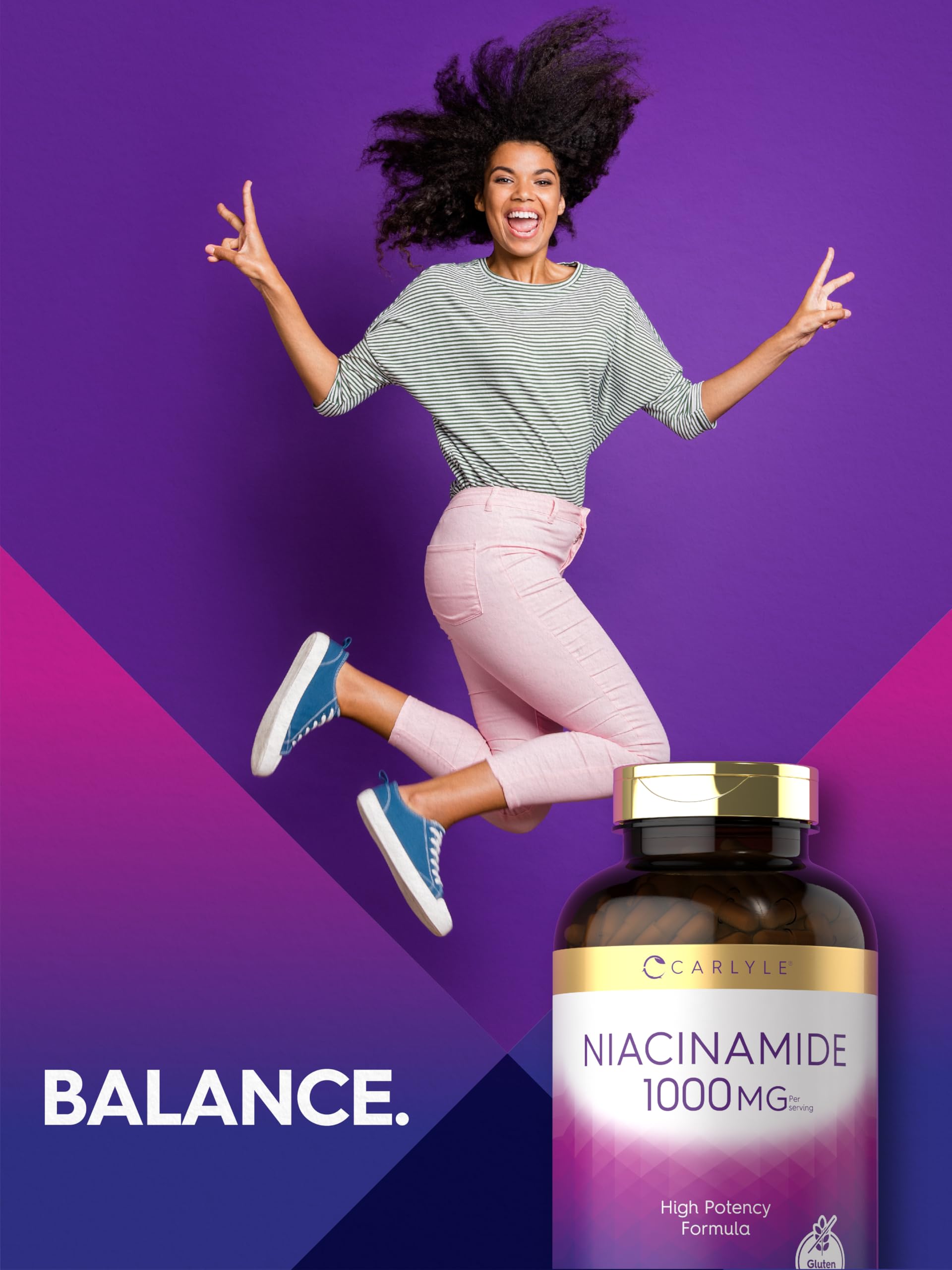 Carlyle Niacinamide 1000 mg | 300 Capsules | High Potency Formula — Amazon image 6