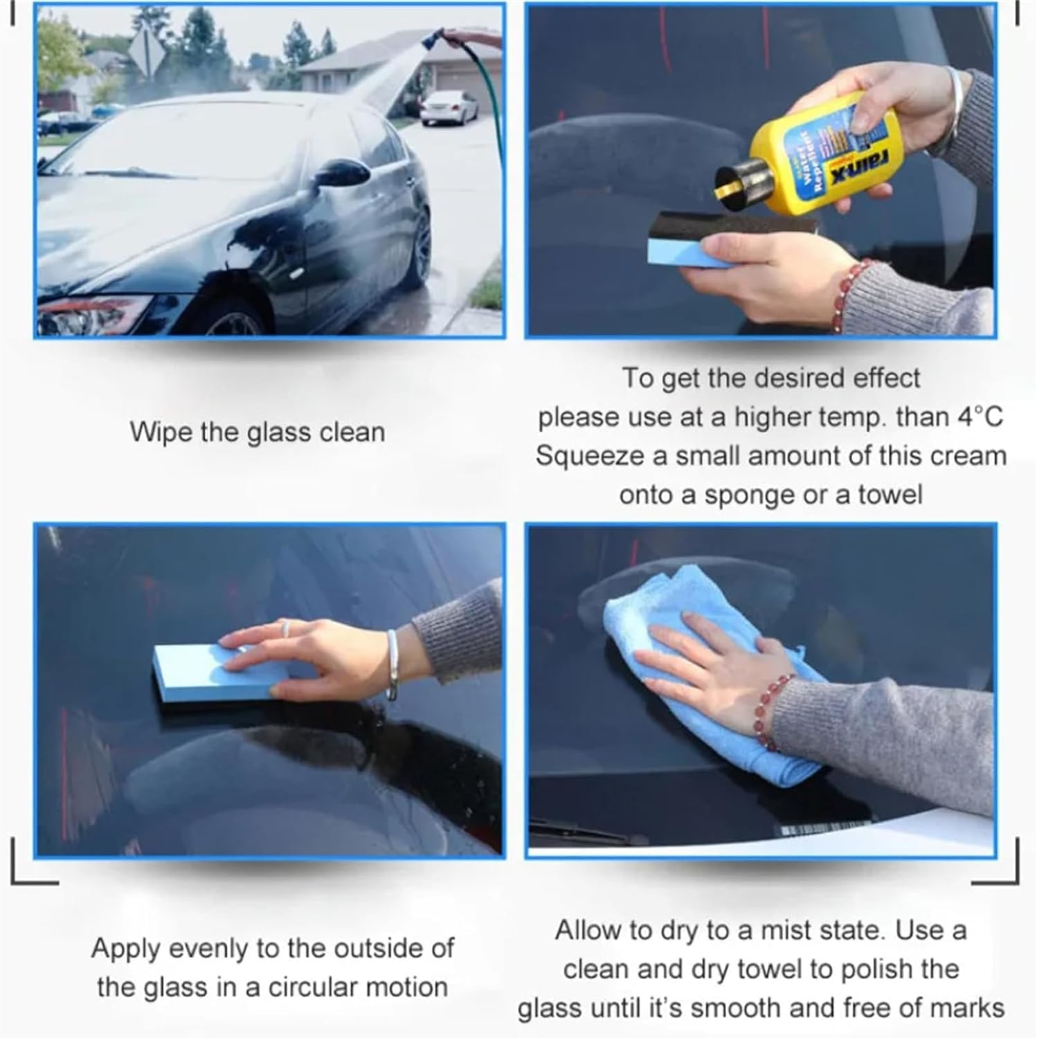 Sopami Spray de revêtement de voiture, nettoyant pour vitres en émulsion de film d'huile Sopami, agent de revêtement à effet rapide Sopami (2 pièces)
