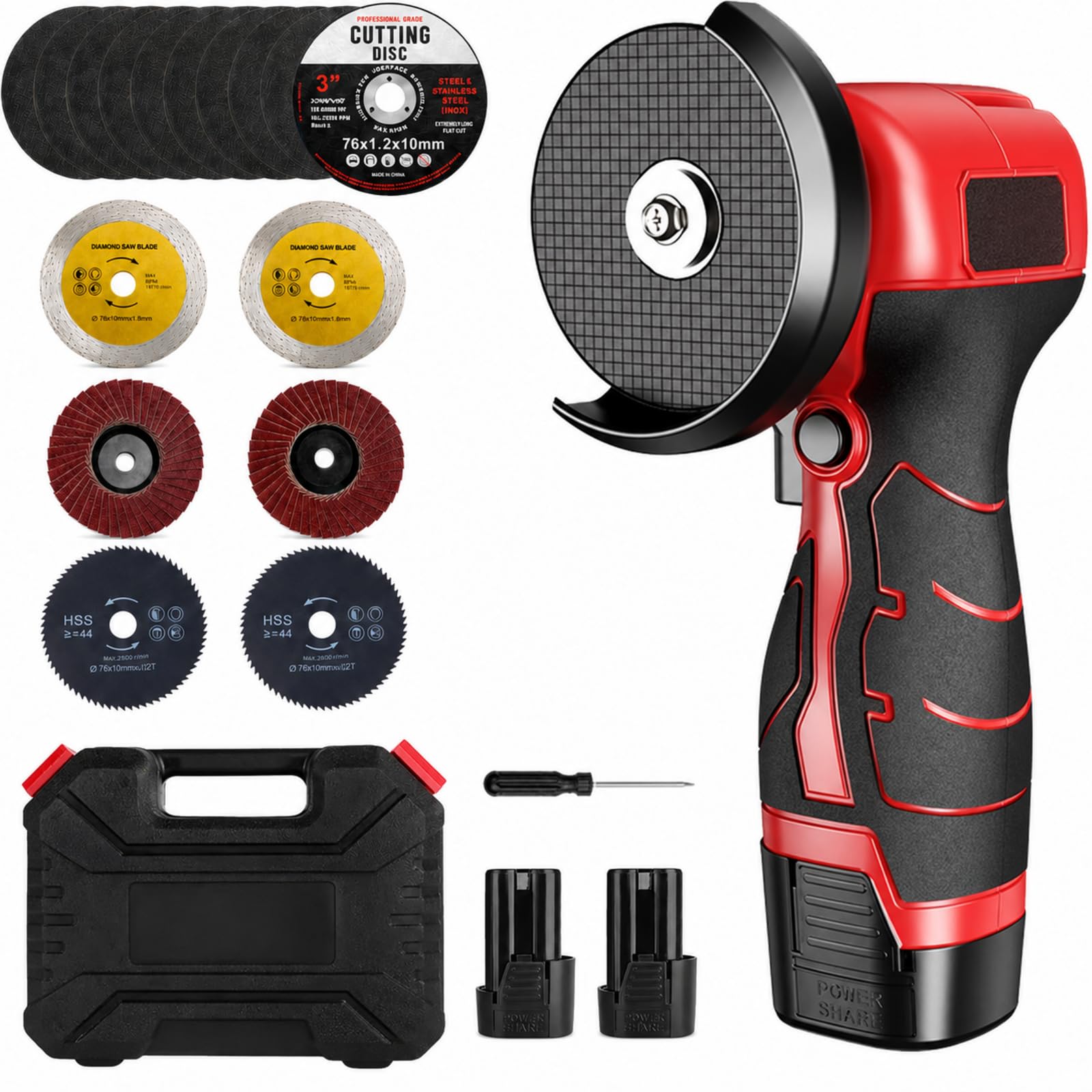 Kethvoz 16.8V Cordless Angle Grinder - DIY Power Tool -1