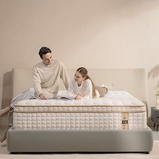Queen Mattress,12 Inch Queen Size Mattresses in a Box,Memory Foam Hybrid Mattress ,with Individual Pocket Spring for Motion Isolation & Silent Sleep&Lumbar Support & Pressure Relief,Medium Firm - Amazon product rated Grade B