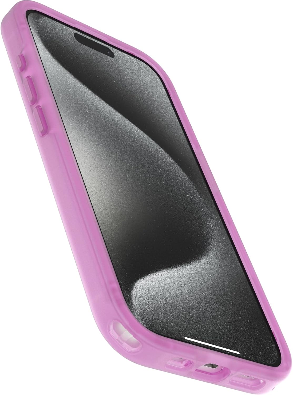 OtterBox Symmetry Series Soft Touch for MagSafe for iPhone 15 Pro - Lemon Pucker (Green), Sleek Rubber Design, Smooth Finish, Camera Bumpers, and Protective Screen Lip