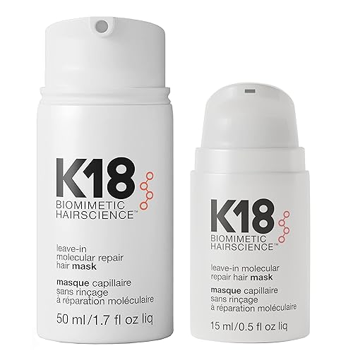 K18 Mascarilla reparadora sin enjuague, tratamiento de velocidad de 4 minutos, renueva el daño del cabello por el color, el calor de los servicios