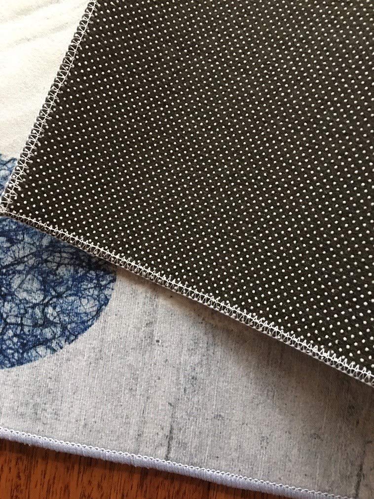 Tapis de Couloir Passage Noir et Blanc Cuisine Antidérapant Géométrie Design Moderne, pour Couloir/Cuisine/Escaliers, Largeur 60cm / 70cm/ 80cm / 90cm/ 100cm / 120cm(Size:60x320cm)
