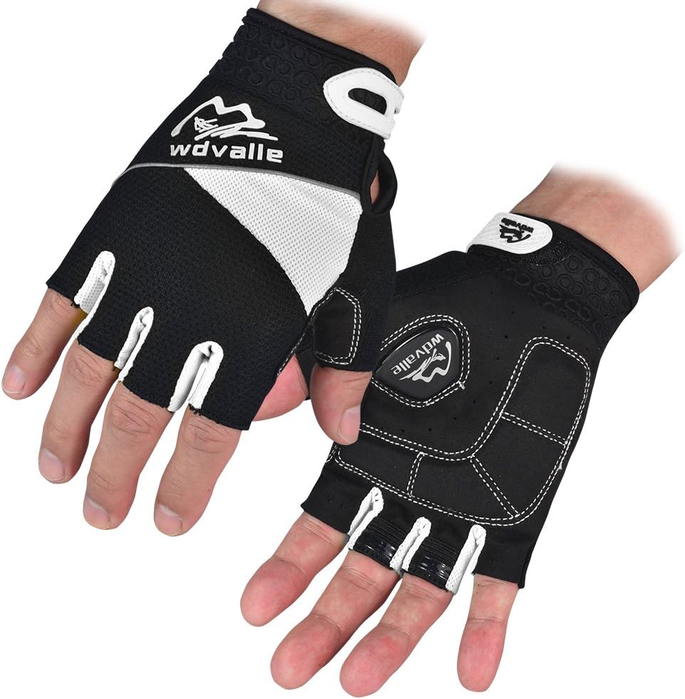 Wdvalle Cycling Gloves for Men's Biking Gloves with Ultra Breathable Gel Pad Bike Gloves and Anti-slip Bicycle Gloves …