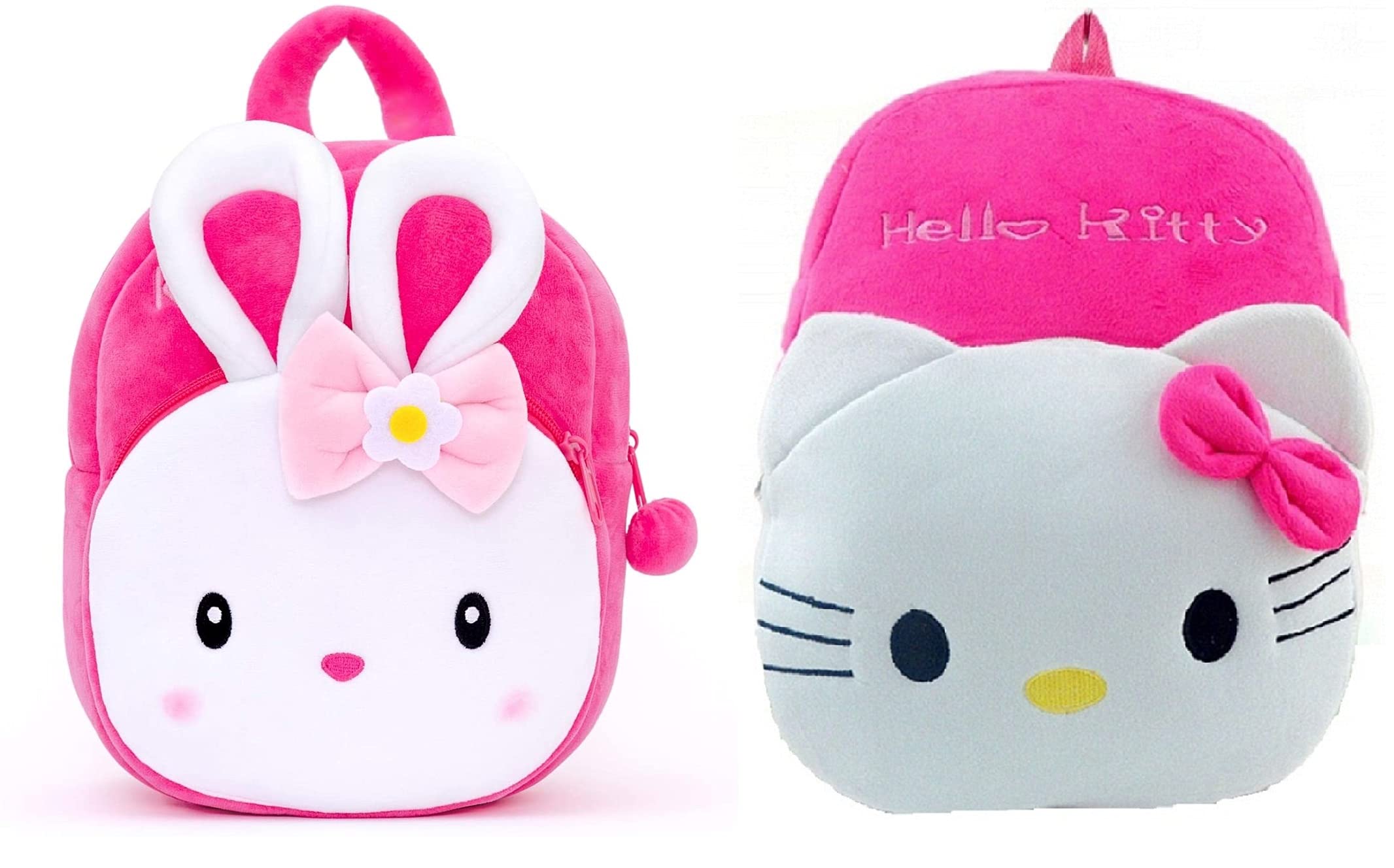 Blue Tree Kids School Bag Soft Plush Backpack Cartoon Bags Mini Travel Bag for for Girls Boys Toddler Baby Hello Kitty & Konggi Rabbit (B097NHQ8KJ) Amazon Price History, Amazon Price Tracker