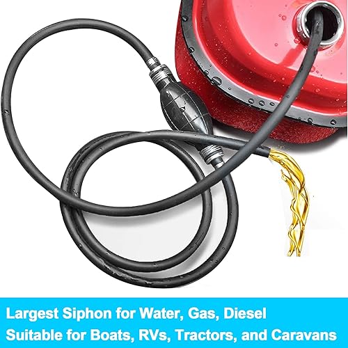 Miniatura 4 de Conjunto universal de línea de combustible de 5/16 pulgadas y 0.315 in con bombilla de imprimación, abrazaderas de manguera de acero para motores