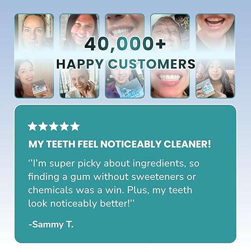 Miniatura 7 de Larineco - Goma remineralizante con nanohidroxiapatita y xilitol, goma de mascar de xilitol sin azúcar, sin plástico, sin colorantes, sin aspartamo,