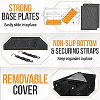Vista 6 de FORTEM Trunk Organizer For SUV Car Organizer and Storage, Multi-Compartment Storage Bag Car Accessories for Women Men, Perfect Christmas Gifts