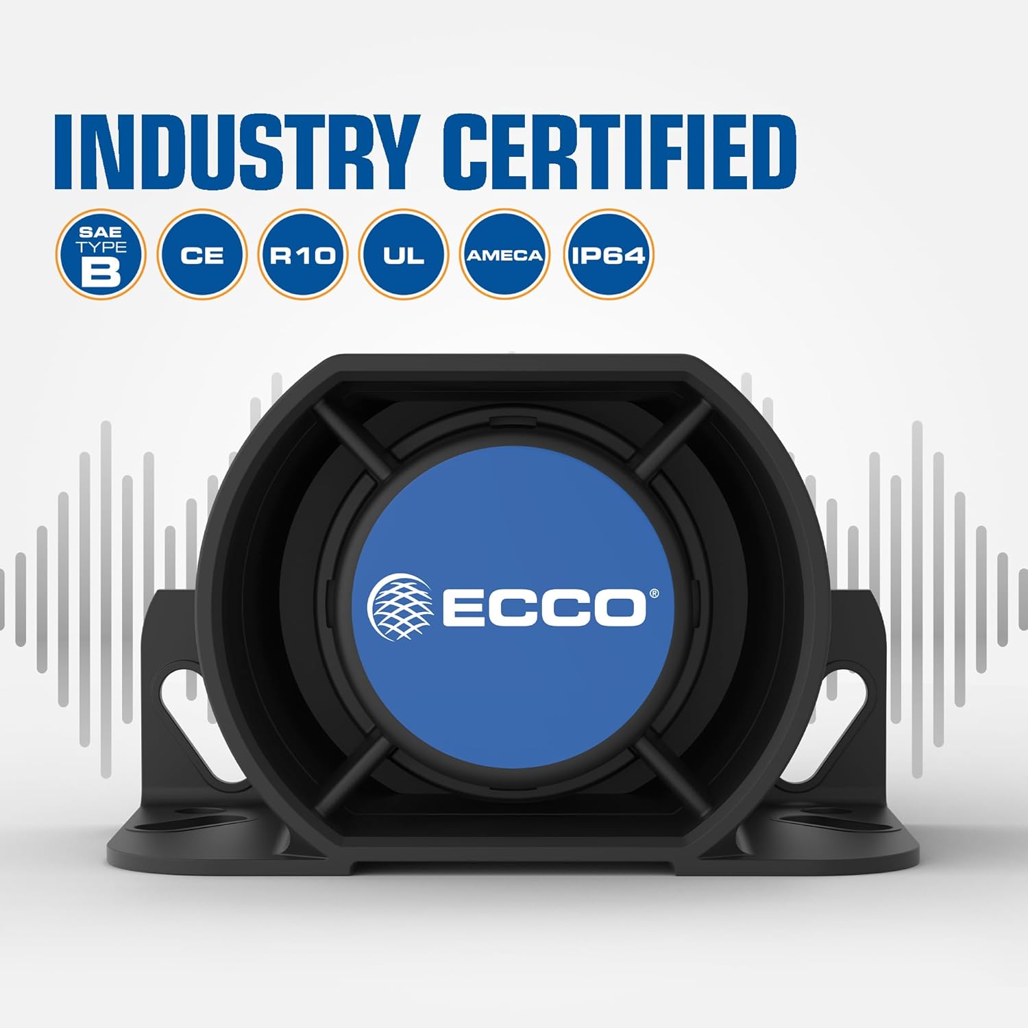 Ecco 630N 600 Series Back Up Alarm Surface Mount, Tonal, 107 Db, 12 36 Volt