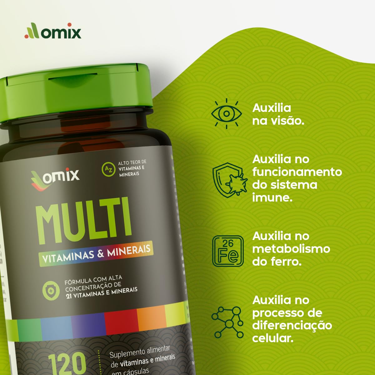 Kit 4x – Multivitaminico e Mineral – 120 cápsulas – Omix em promoção! Veja a oferta e mais achadinhos de Vitaminas & Suplementos 4 Hoje é o melhor dia para comprar Kit 4x – Multivitaminico e Mineral – 120 cápsulas – Omix com aquele preço maroto! Promoção! Aproveite a oferta! 4
