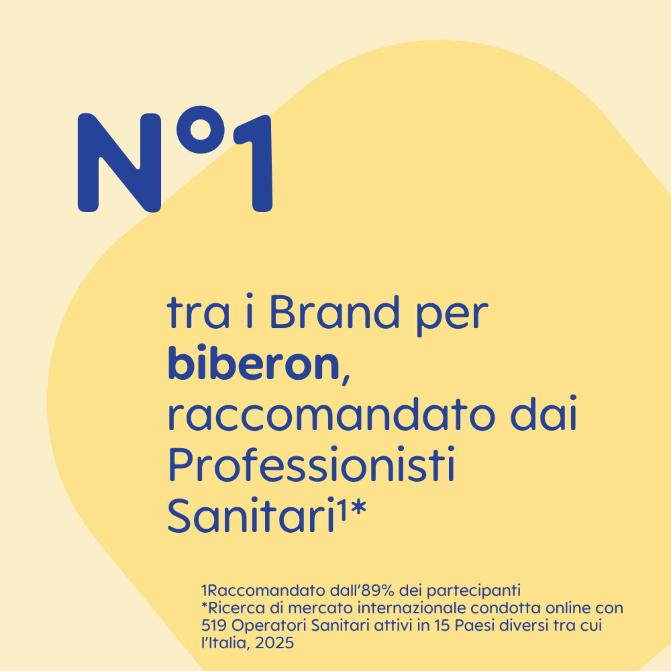 MAM Biberon Easy Start 320ml, Biberon anticolica per allattamento misto, Riduce le bolle d'aria e il rischio di coliche, Accessori neonati 4+ mesi autosterilizzanti e con tettarella misura 3, Azzurro