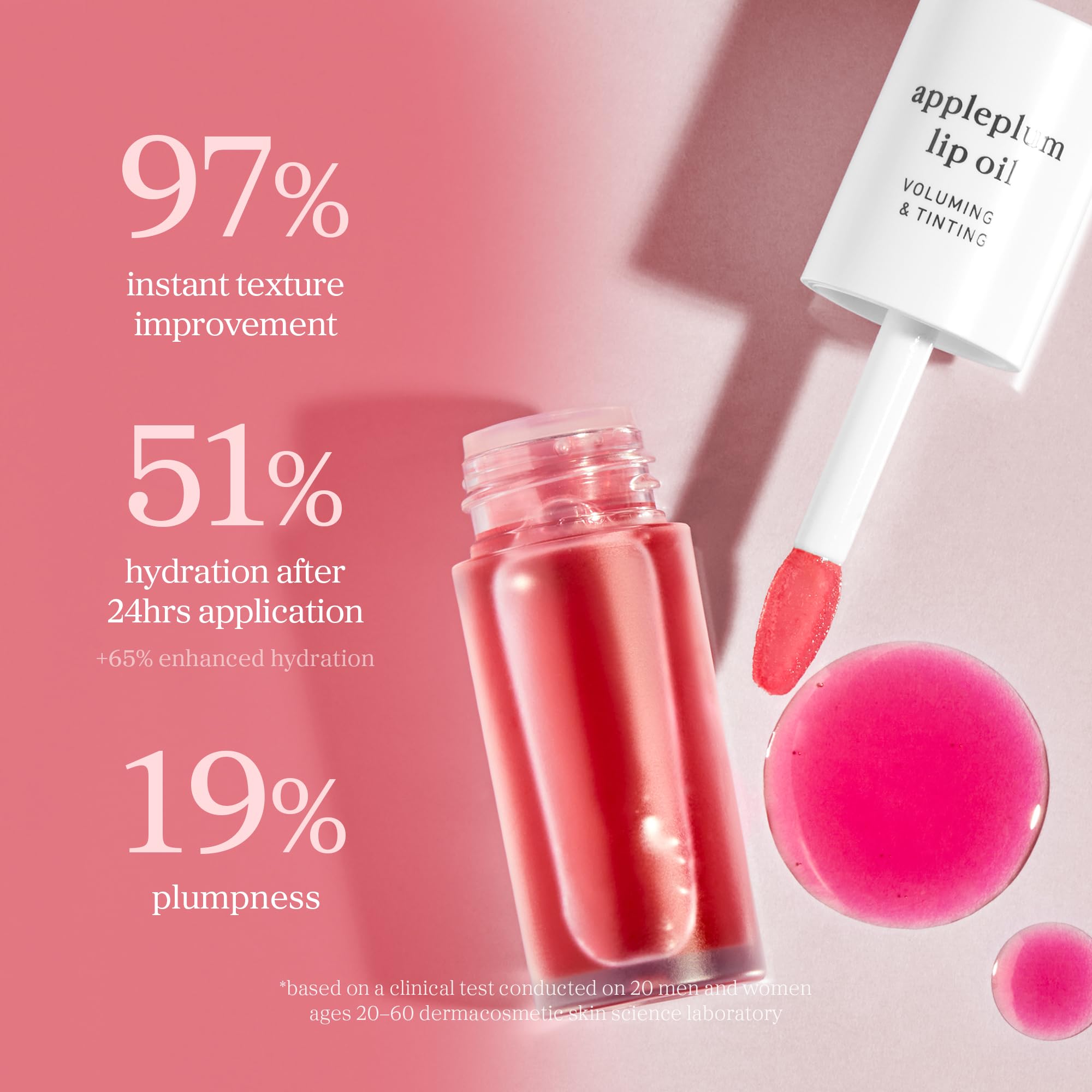 NOONI - Aceite coreano vegano para labios Appleplum | Tinte labial, de larga duración, hidratante, rellenador, revitalizante para labios secos, apto para viajes, impermeable, sin necesidad de retirar