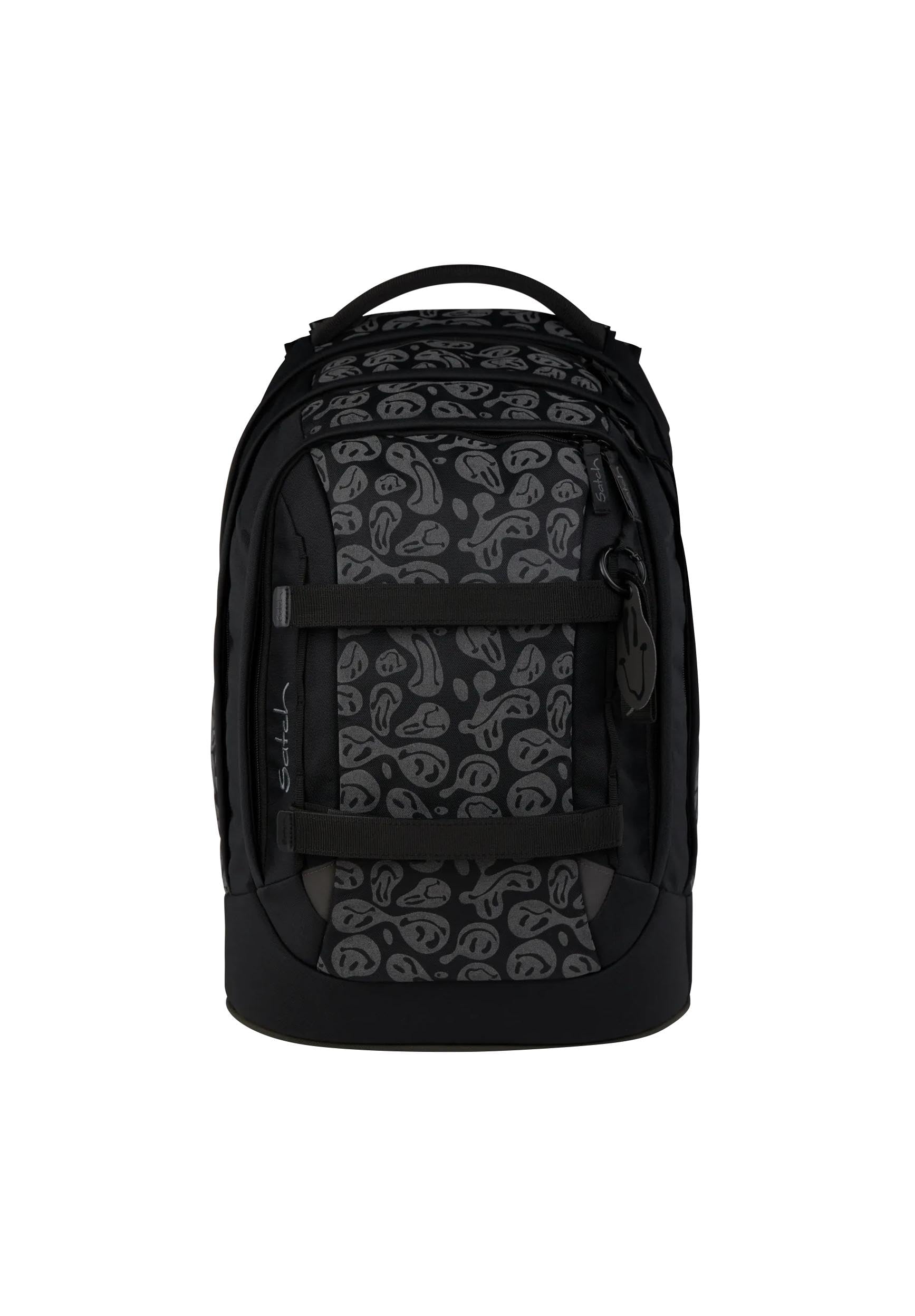 satch set zaino scolastico pack set Blurry Faces - Nero | Set ergonomico da 3 pezzi con capacità di 30 L, completo di astuccio e borsa sportiva per la scuola