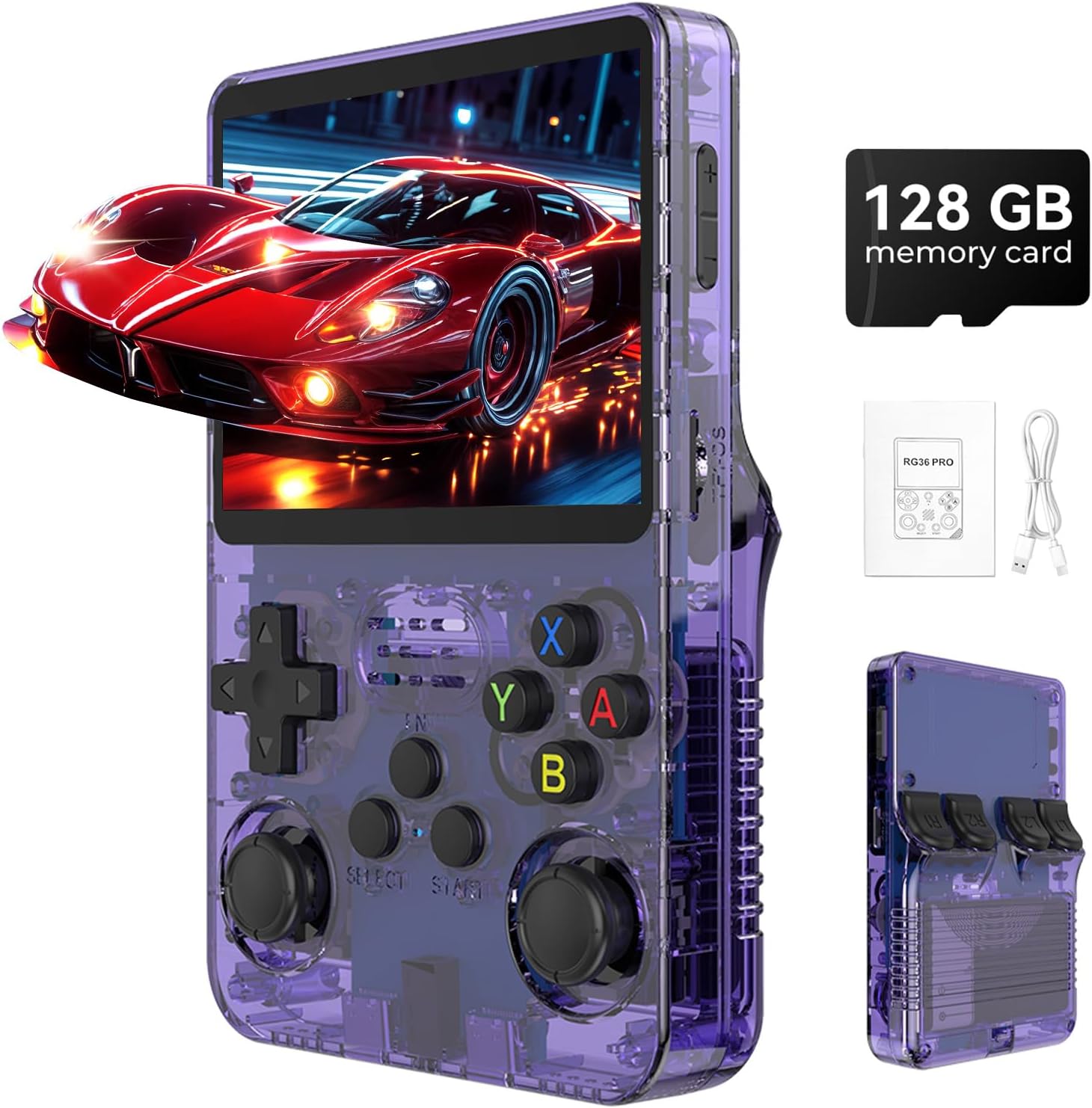 R36s Pro Retro Handheld Game Console,...