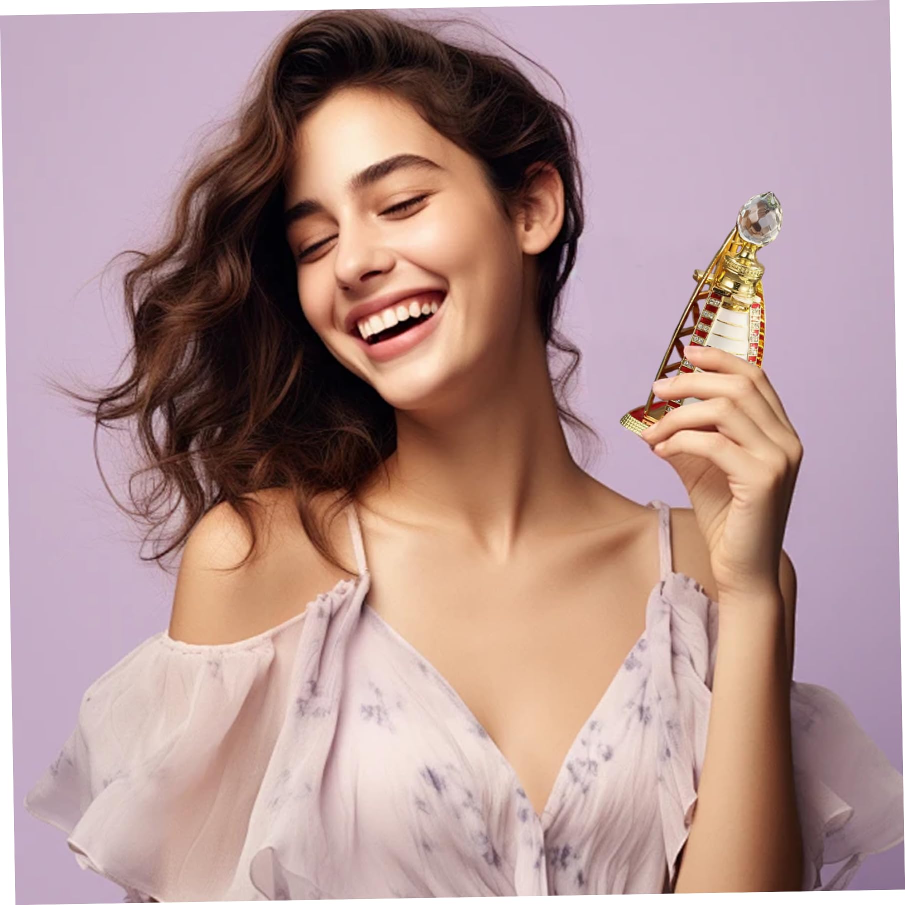 Aceite de perfume árabe, fragancia de larga duración de 15 ml, perfume de Dubái con lujosa botella con forma de velero para mujer, decoración del Hogar