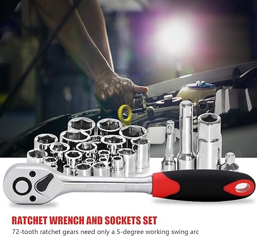 Miniatura 4 de General Home - Juego de herramientas manuales de reparación de automóviles, juego de herramientas múltiples con bolsa de herramientas de apertura de