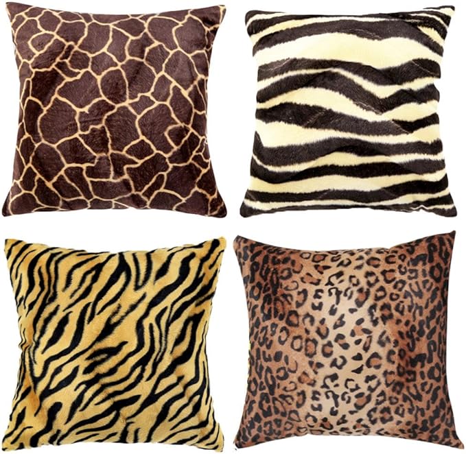 giraffe print cushion