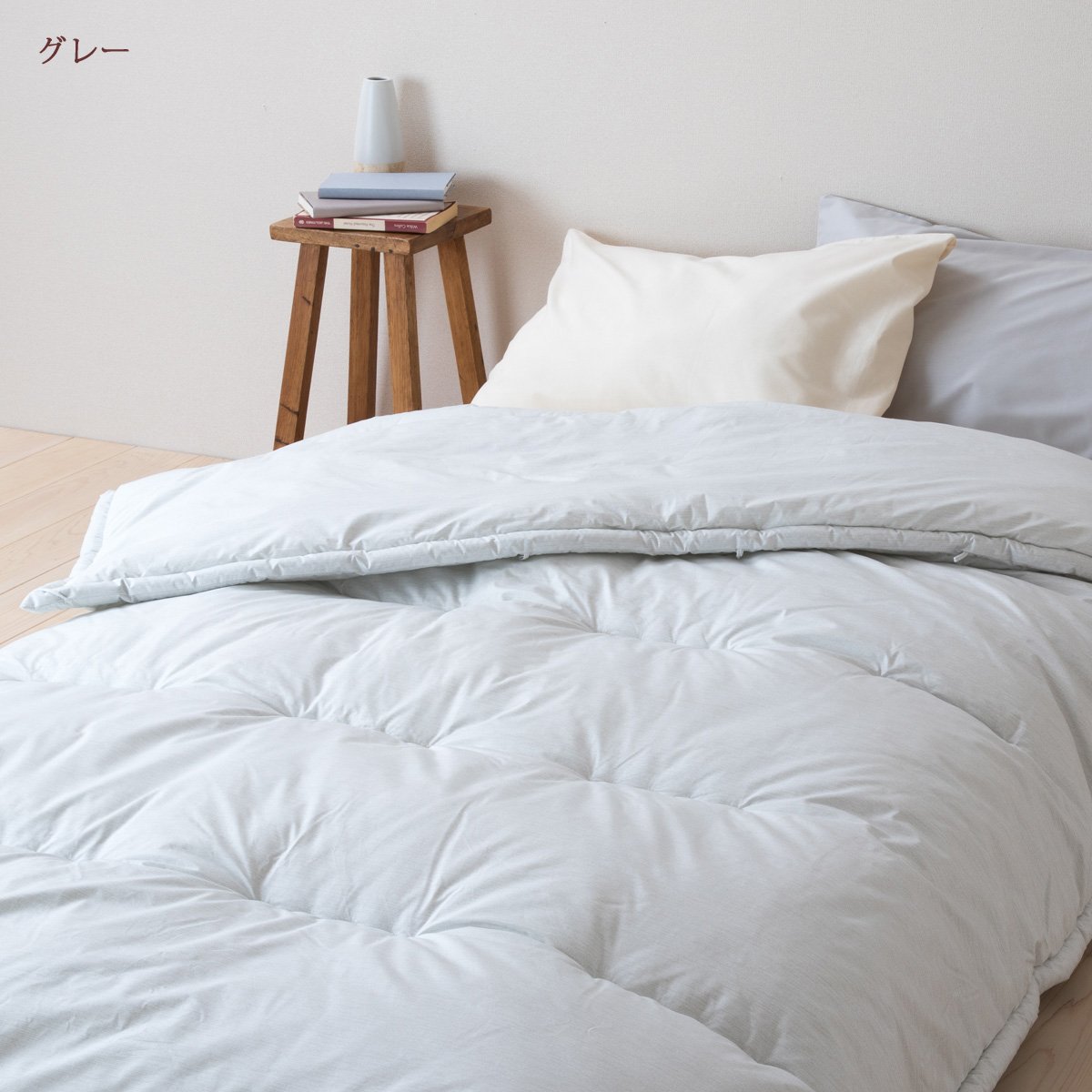 ★sunny ★ほぼ新品★東京西川 ファロン シングル 掛け布団　 日本製 Amazon｜西川 ファロン合繊掛け布団MA6252無地ライク シングル