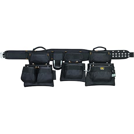 CLC Custom Leathercraft 5605 Professional Buckaroo's Combo Tool Belt with 18 Pocket