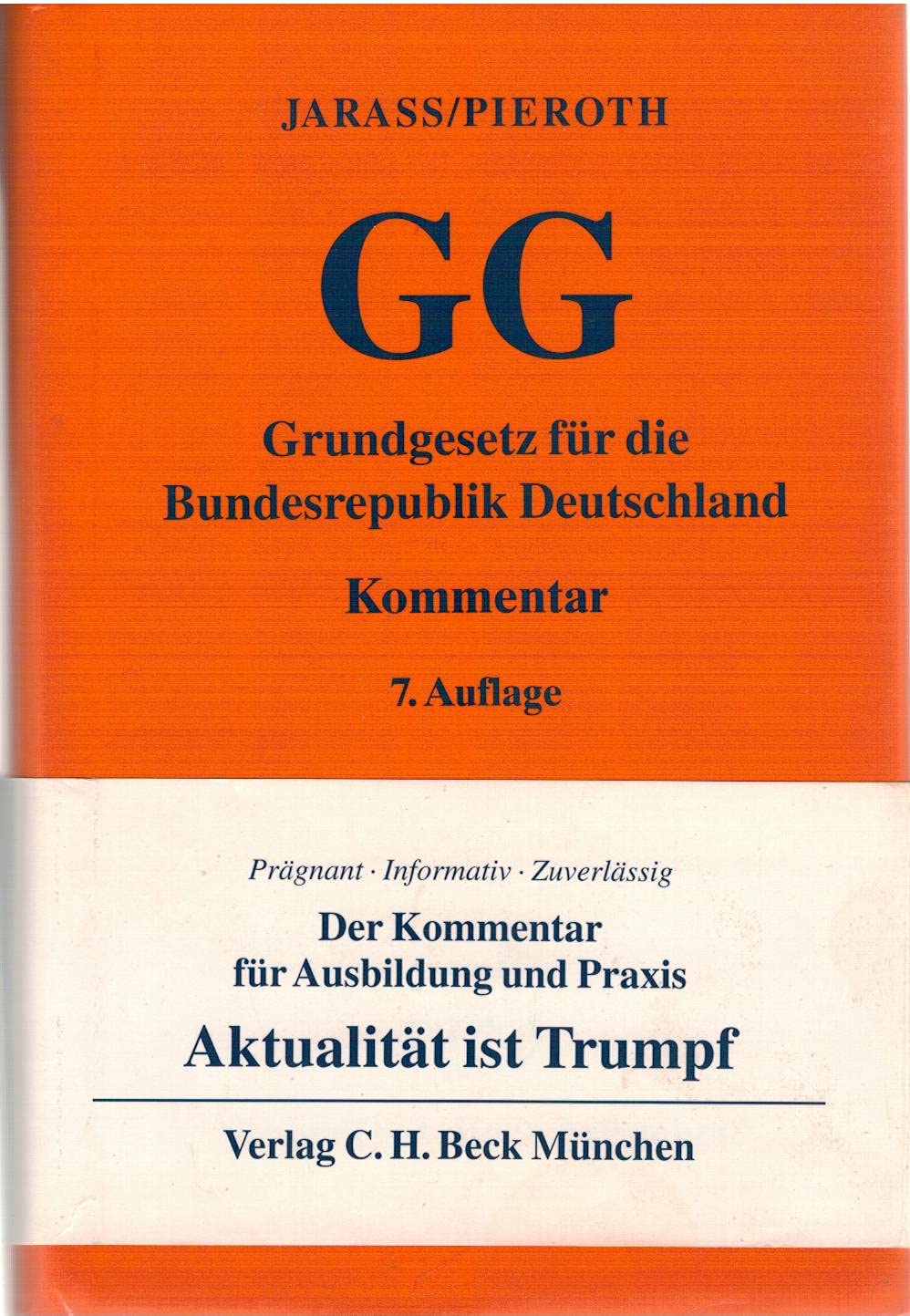 Jarass Pieroth Kommentar Gg Amazon.co.jp: Grundgesetz fuer die Bundesrepublik Deutschland (GG). Der