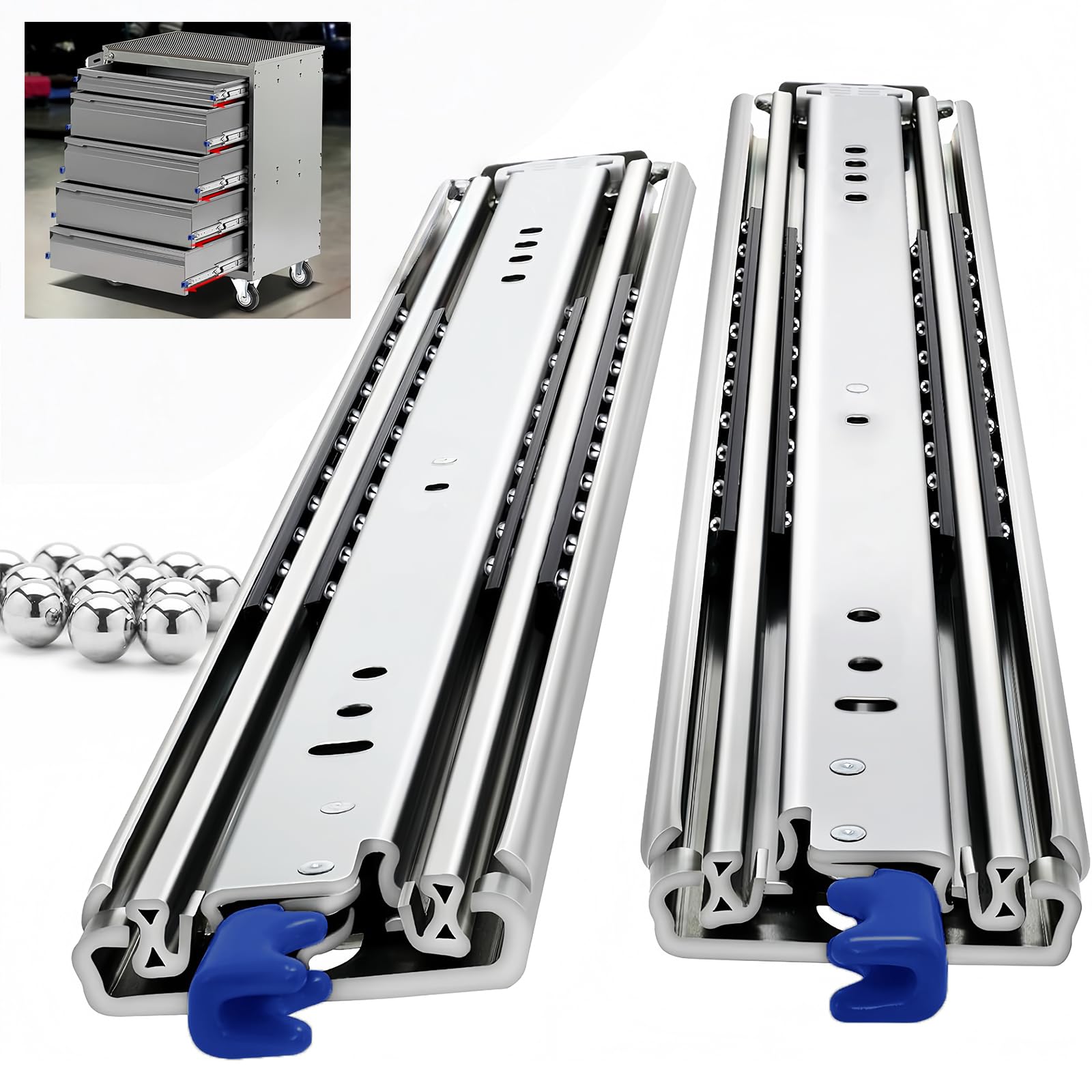 Amazon.co.jp: NODIBRO ロック付き 超重量用スライドレール 幅76