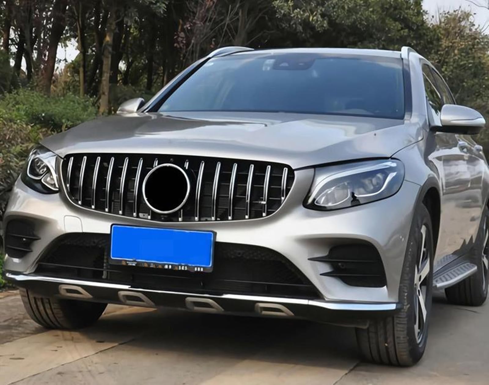 Przednia kratka do Mercedes Benz GLC W253 X253 GLC300 GLC350 2015-2019 czarny srebrny