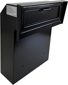 Door-Mount Mailbox Drop Box with Combination Lock & Rain Cover | Anti-Theft Steel Mailbox for Checks, Cash, Keys, Rent Payments & Documents, Built for Homes, Offices & Businesses