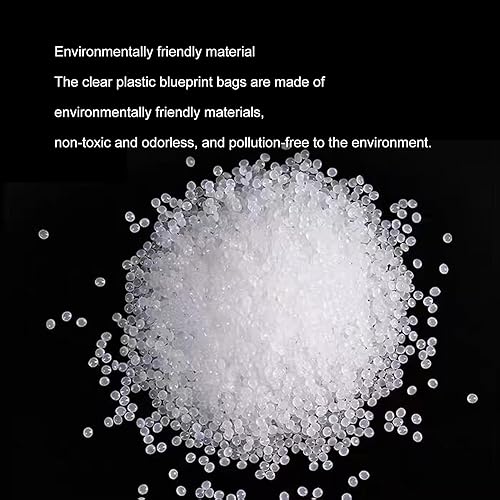 Miniatura 5 de Fundas de plástico extra largas de 8 x 47 pulgadas (20 unidades), bolsas para pósteres estrechas, bolsas de plástico para planos, tubo impermeable