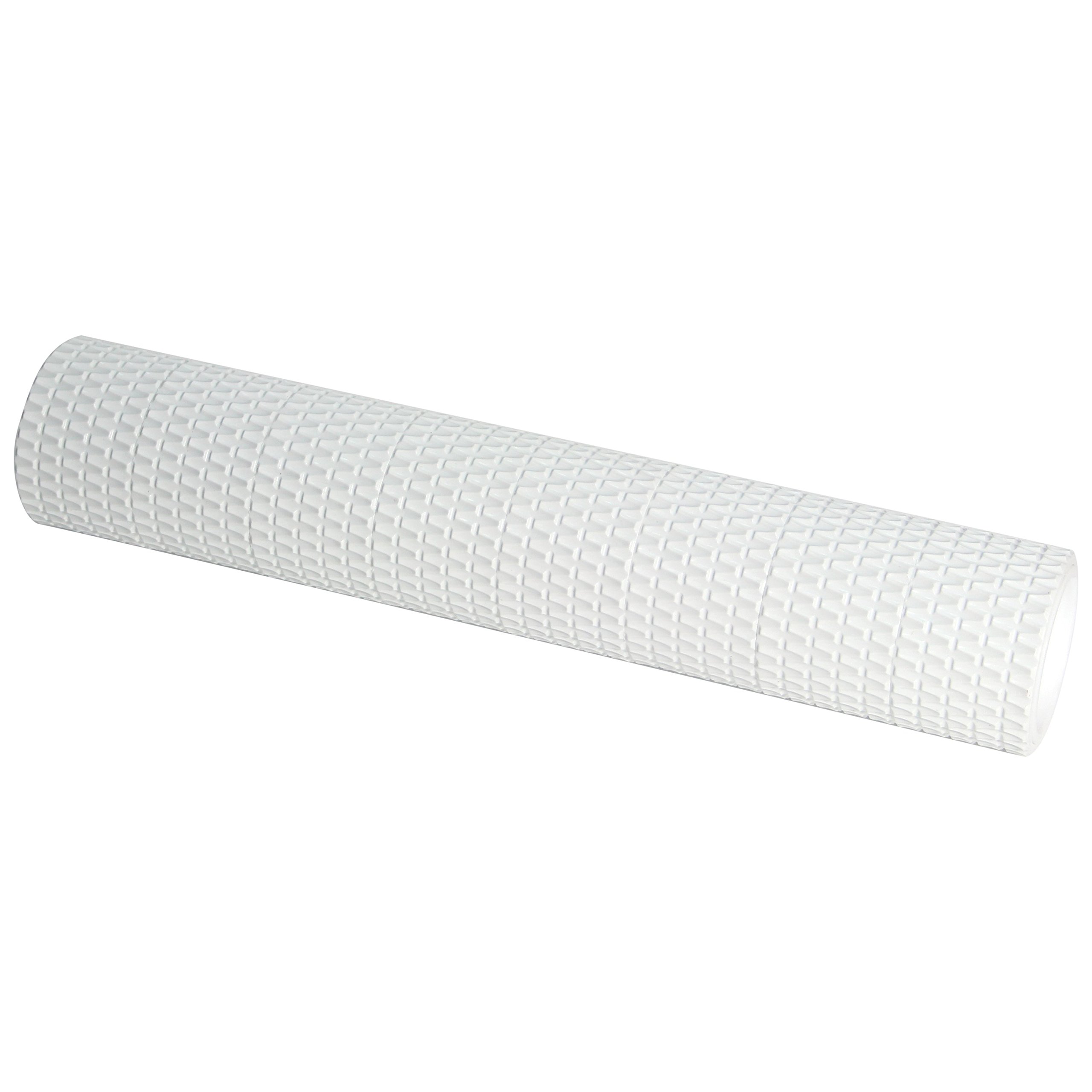 PME 10" x 2" Fine Basketweave Rolling Pin for Fondant & Cake Decorating, Standard, White