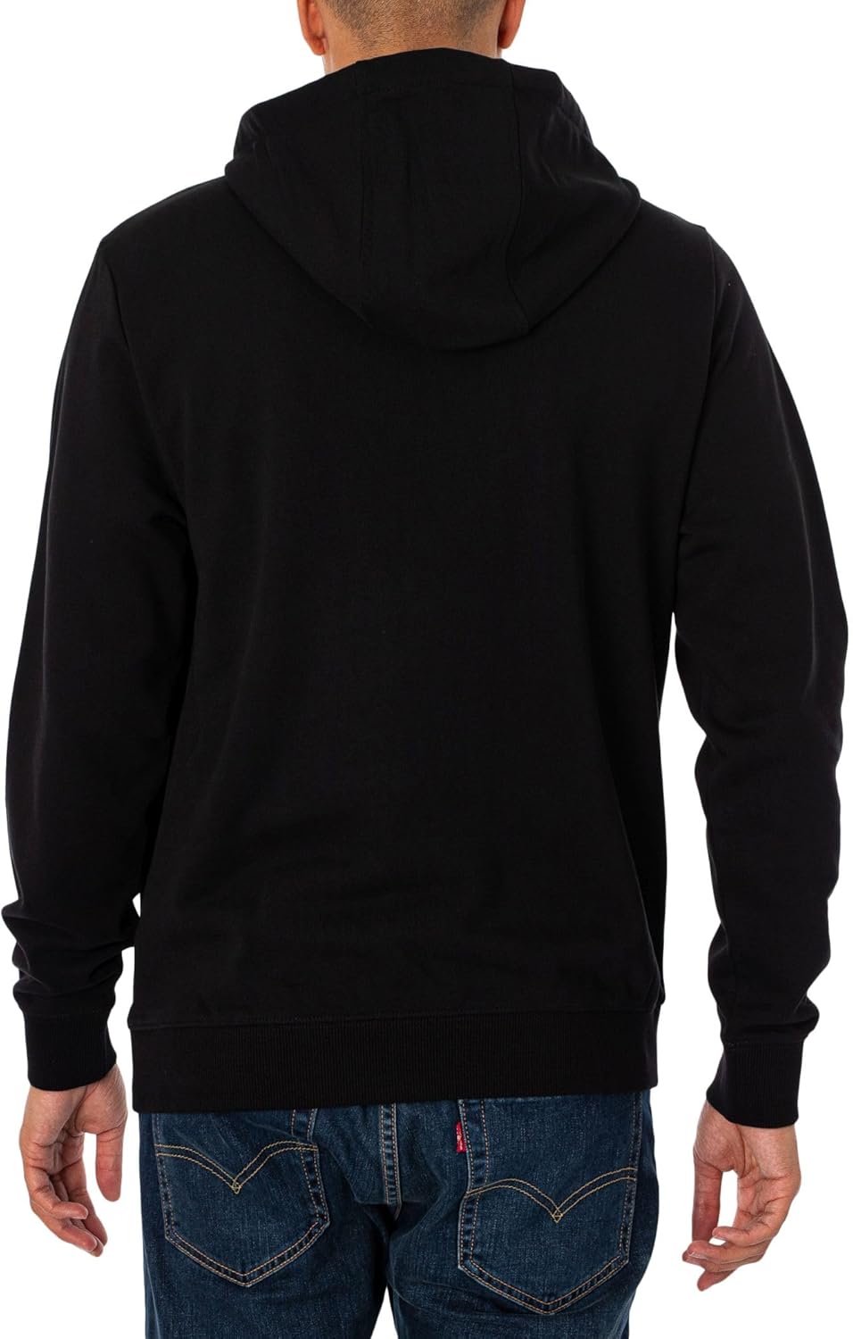 HUGO mens Stack Logo Hooded Sweatshirt - Image 3