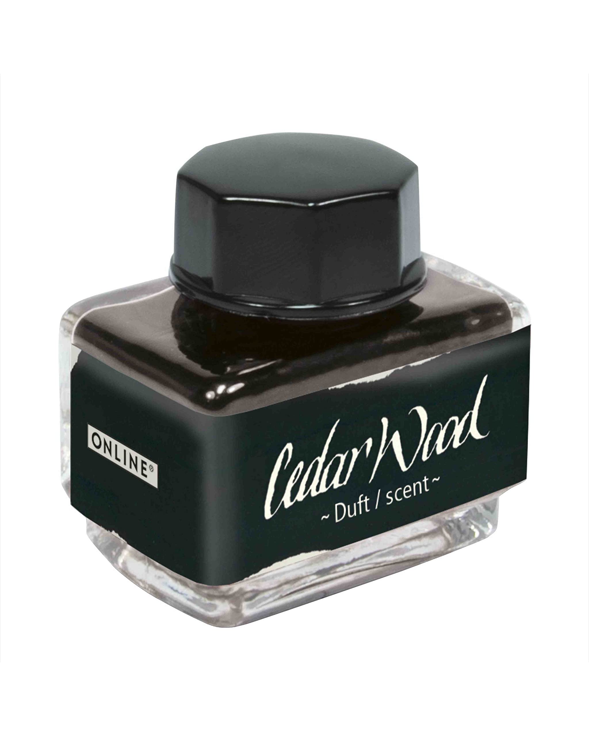 ONLINE Ink of The Senses Black, Ink Bottle 15 ml, Colourful Fountain Ink for Calligraphy, Handlettering, Writing Ink, Ink Bottle for Converter, Waterbased Ink