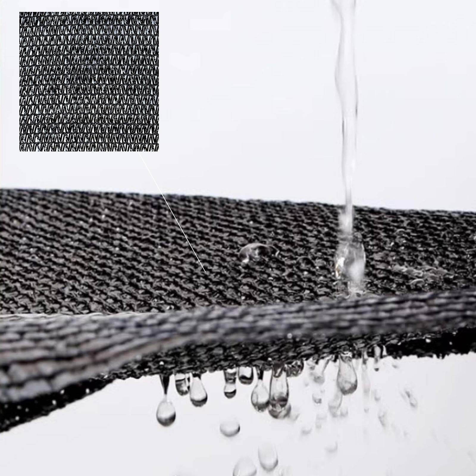 60% UV Proecion Shade Cloh90% czarny hermal BlockouearResisan Oudoor Screen Różne rozmiary do kwiatów i parkingu (3 x 9 m)