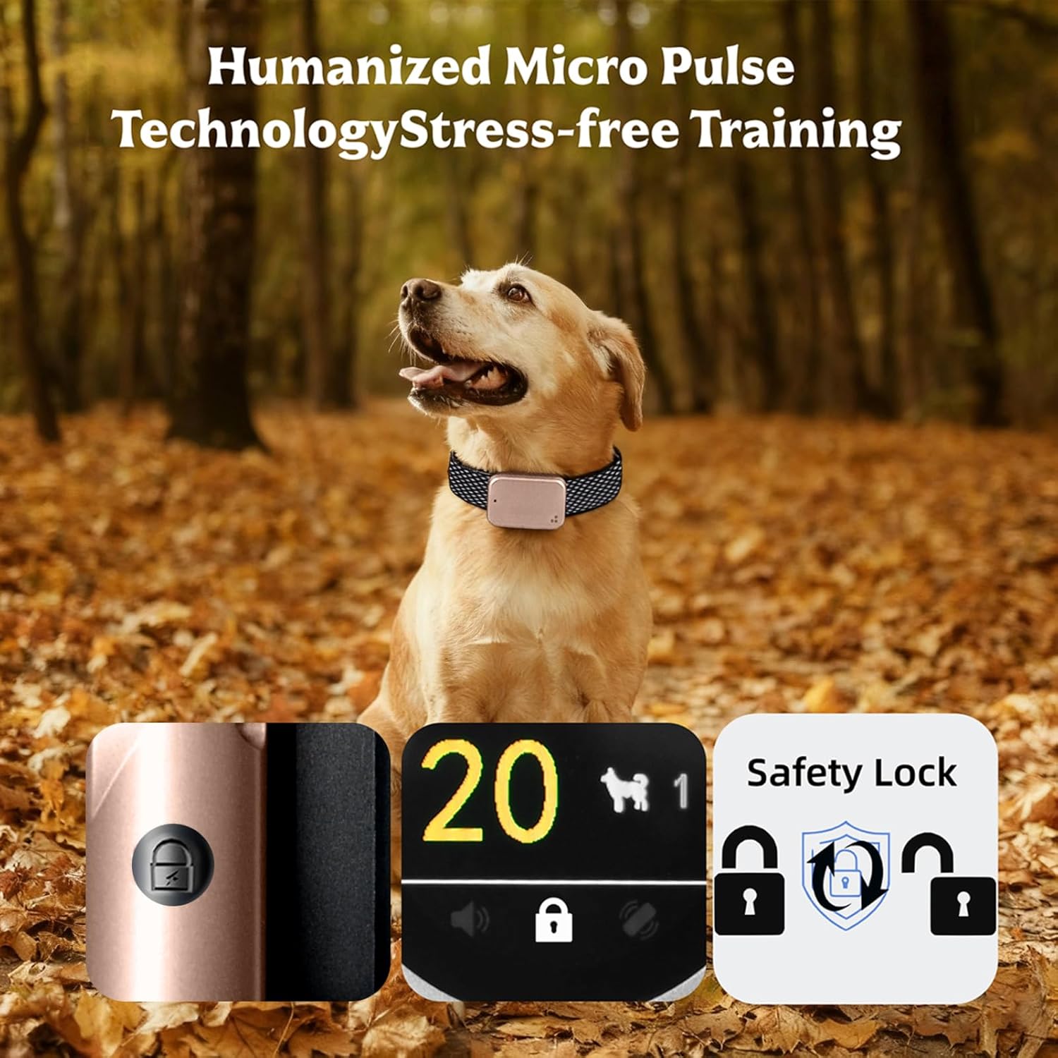 Dog Training E-Collar with Remote 3280FT,4 Modes Static Correction/Beep/Vibration/Light,IP67 Waterproof Rechargeable Behavior Control Collar for Small Medium Large DogsPink
