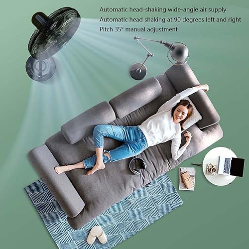 Miniatura 3 de Ventilador de pedestal Wgwioo, ventilador oscilante con control remoto, ventilador de piso grande, inclinación ajustable y ventilador de altura,