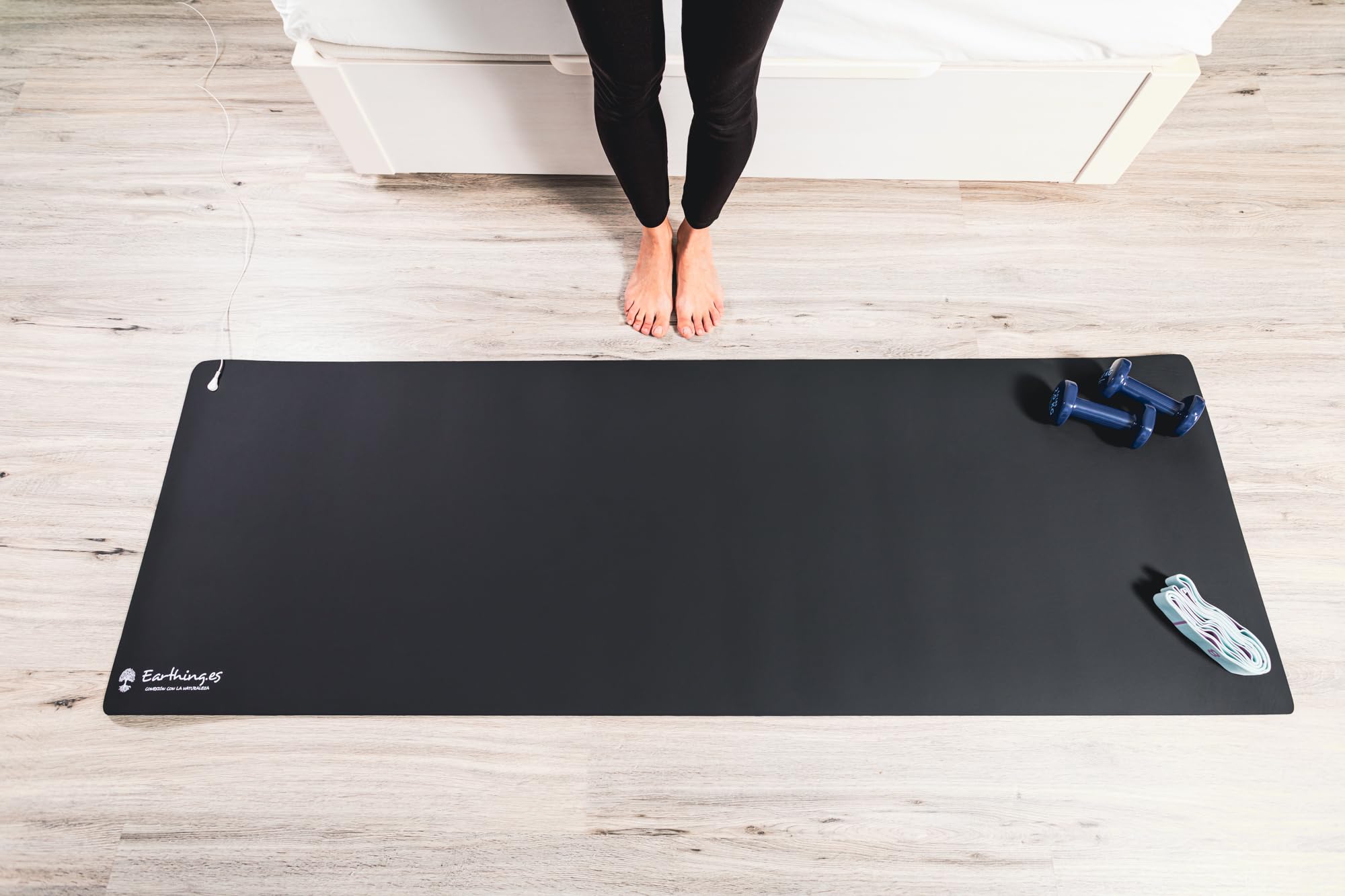 Earthing Kit Deporte Esterilla Yoga Grounding, Esterilla Yoga Medida 182 x 61 cm.