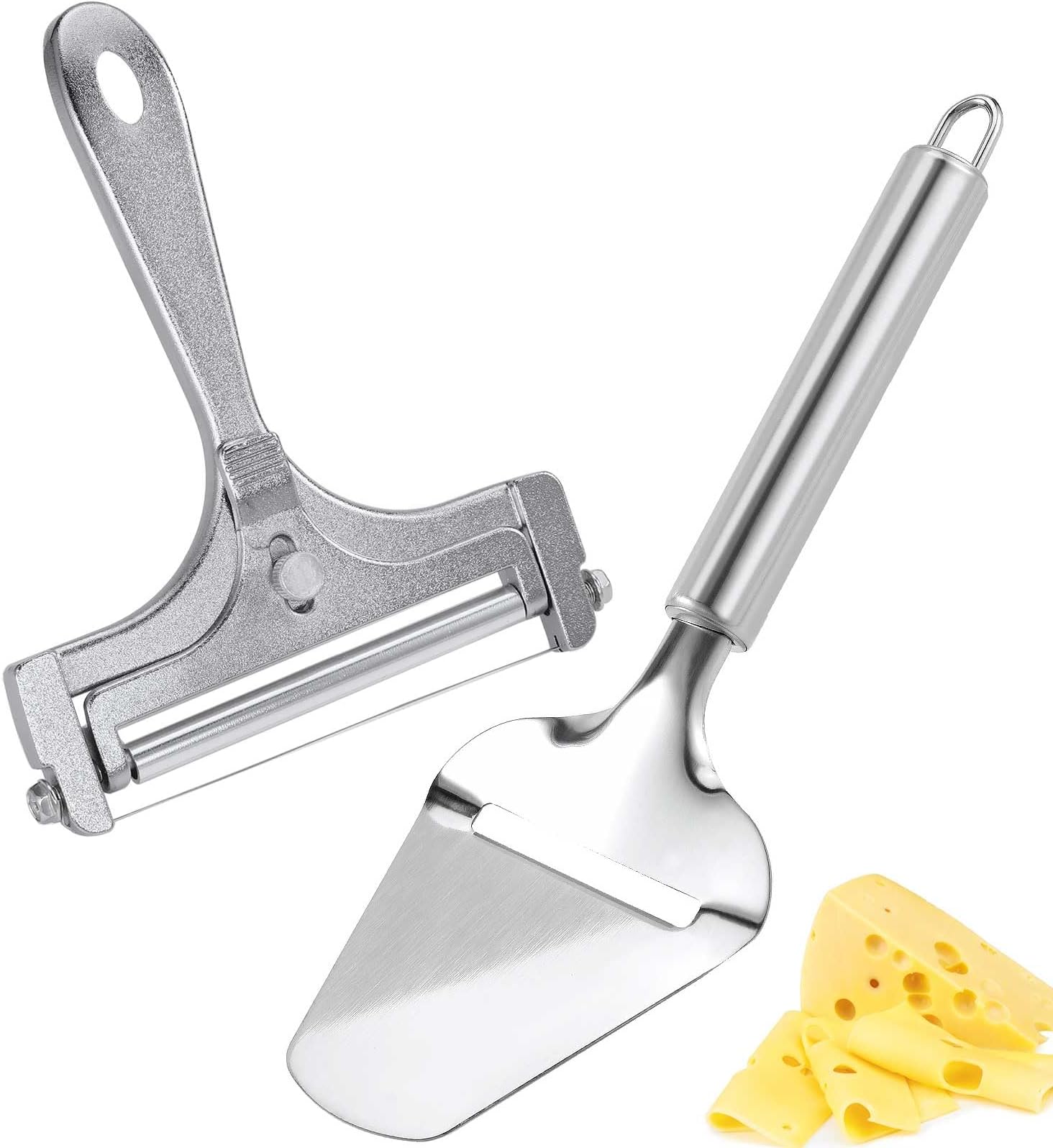Amazon.com: 2-Piece Cheese Cutter Set, Stainless Steel Wire & Non-Stick ...