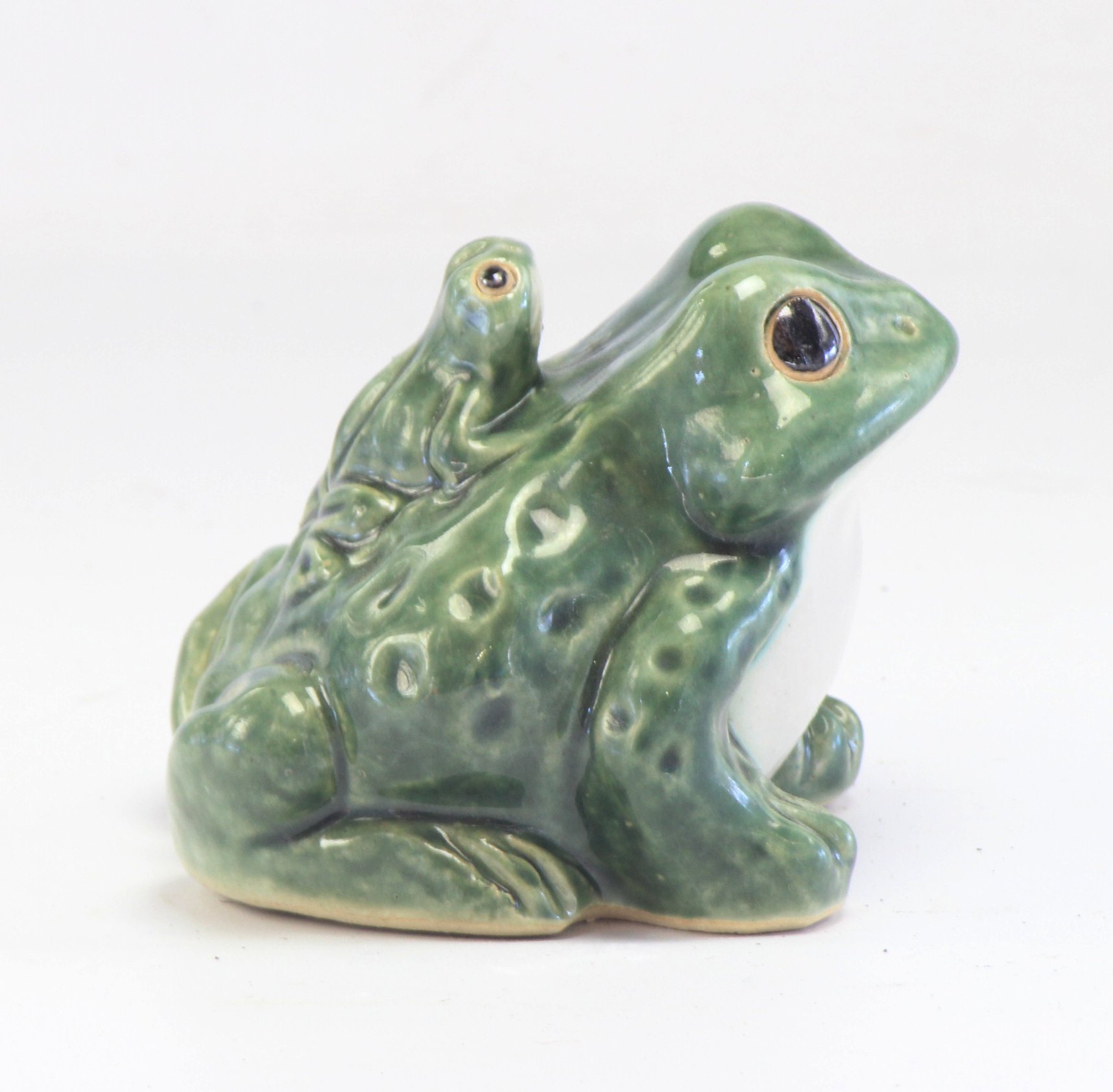 Amazon.com: 陶里 Pottery T94-31 Shigaraki Ware Blue Frog No. 6