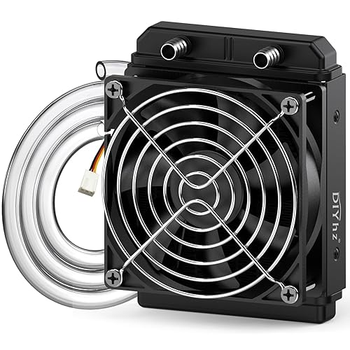 Miniatura 7 de radiador de refrigeración por agua para computadora aluminio intercambiador de calor líquido radiador disipador de calor CPU PC láser agua fría