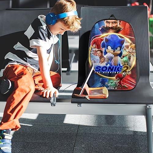 Miniatura 3 de Mochila infantil con estampado 3D de dibujos animados anime, mochilas para adolescentes, mochila para niños y niñas, Negro -