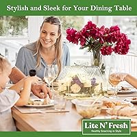 Vista 7 de Lite N' Fresh Juego de cajas de contenedores, decoración del hogar en forma de casa con luz solar, centro de mesa para comedor y cocina, elegante