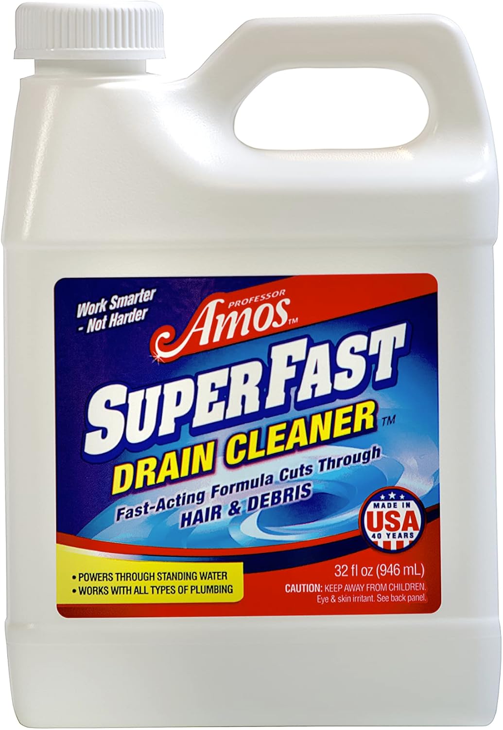 Professor Amos' Superfast Drain Cleaner Dissolve Hair
