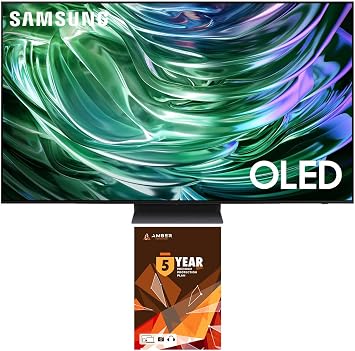 Samsung QN77S90DAFXZA 77 Inch 4K OLED Smart TV with Dolby Atmos and 5 Year Amber Protection Plan 2024
