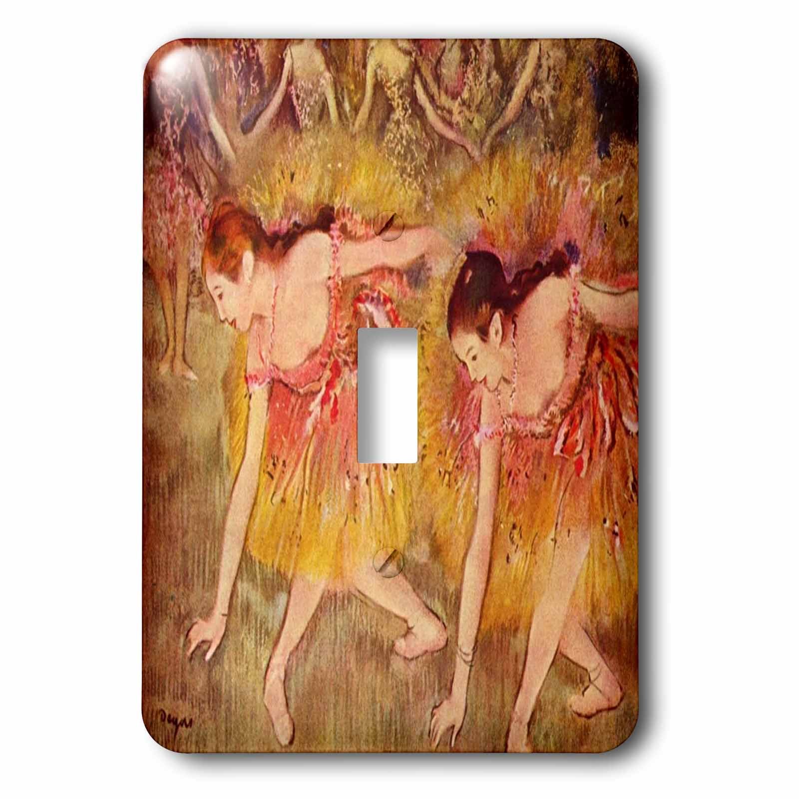 Interrupteur à baïonnette Degas 2 Ballerinas plaque murale art