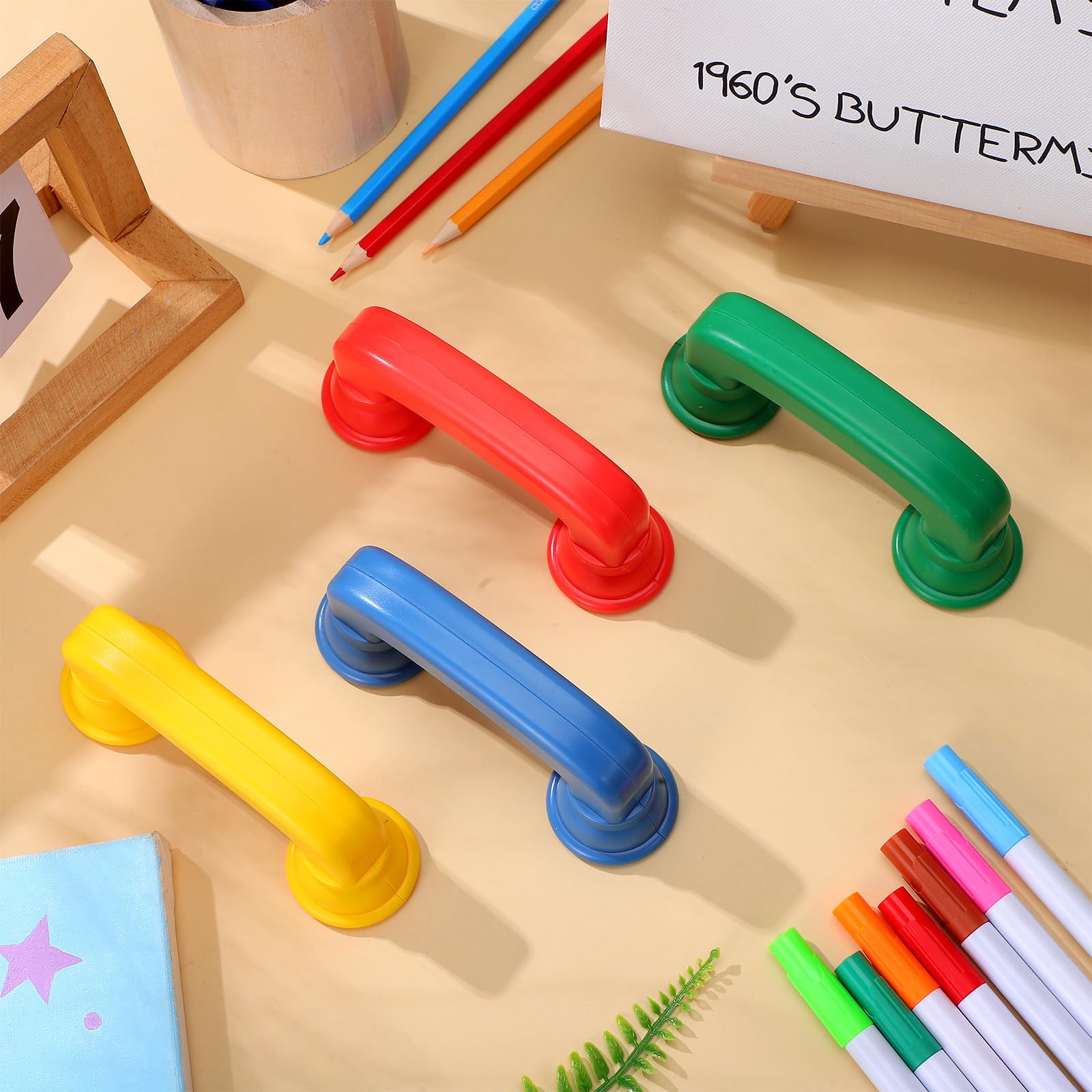 Hemobllo 20 Piezas de Teléfono de Juguete para Niños, Colorido Teléfono Susurrante de Plástico, Juguete Educativo de Lectura, Susurrante para Aulas Y Actividades de Aprendizaje.