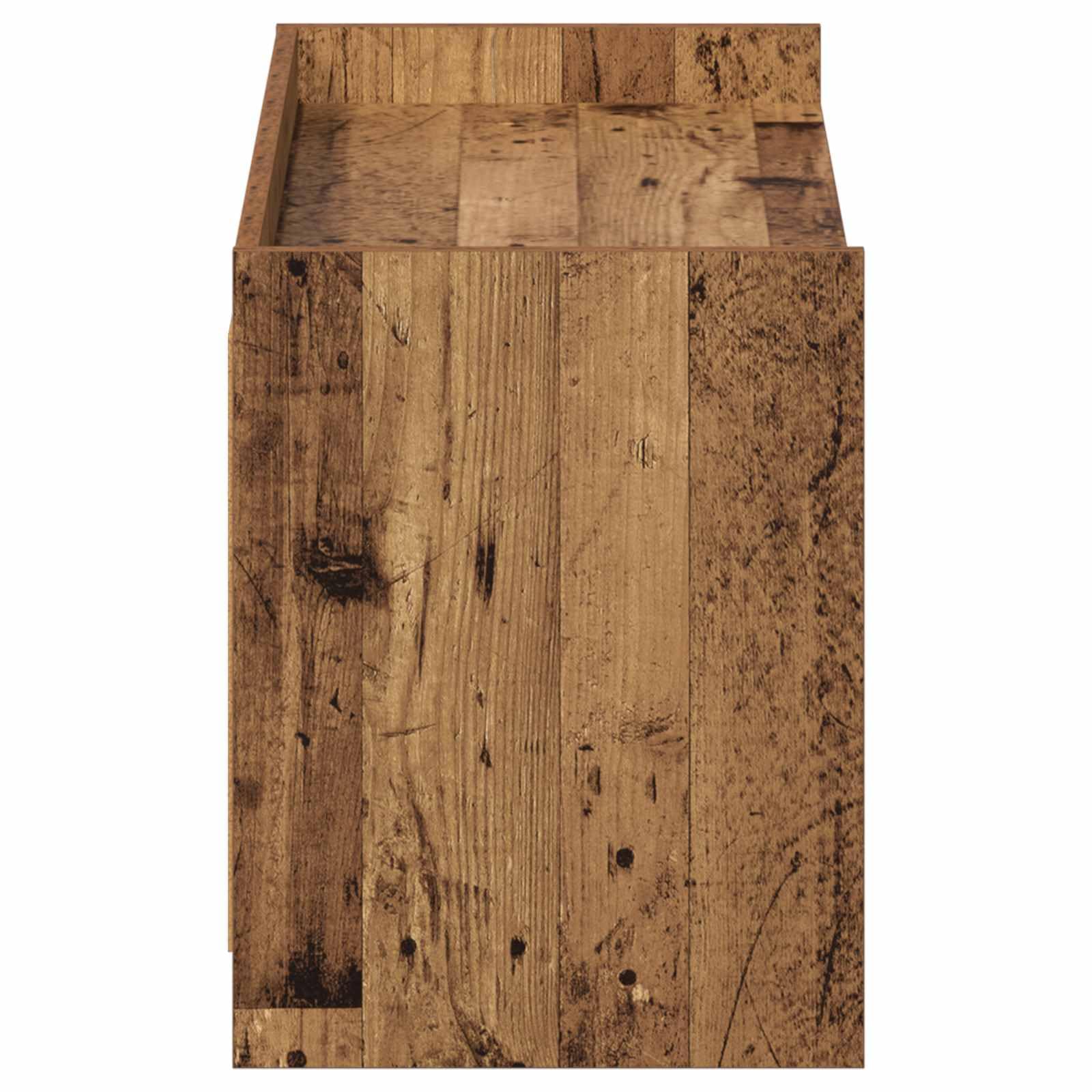 Szafka na buty z drewnianymi drzwiami inżynieryjnymi, 100 x 39,5 x 51 cm