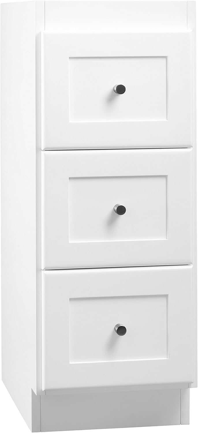 Ronbow Essentials Shaker 12 Inch Floor Freestanding Bathroom Storage