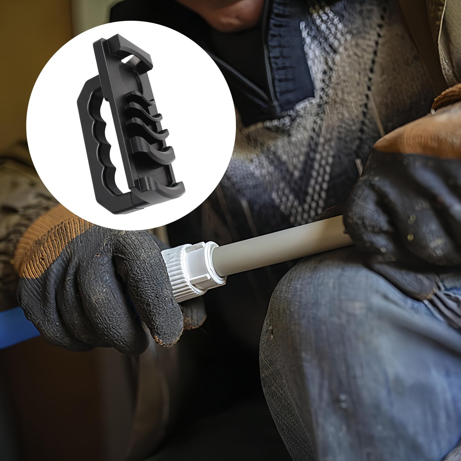 Manuelles Entgratungswerkzeug für PVC Rohre mit gebogenen, B