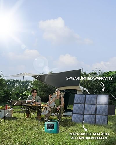 Miniatura 8 de LVYUAN Panel solar portátil de 300 W, panel solar plegable de tamaño de almohada de 20 V, impermeable IP65, eficiencia mejorada del 23% para