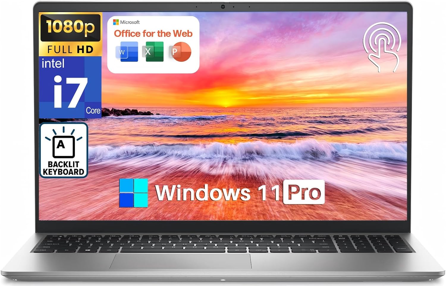 Dell Inspiron 15 3530 Touchscreen Laptop, 15.6" FHD, Office 365 of The Web Lifetime, Intel 10-Core i7-1355U up to 5 GHz, 64GB RAM, 2TB SSD, Intel Iris Xe GPU, Backlit KB, HDMI, WiFi 6, Windows 11 Pro